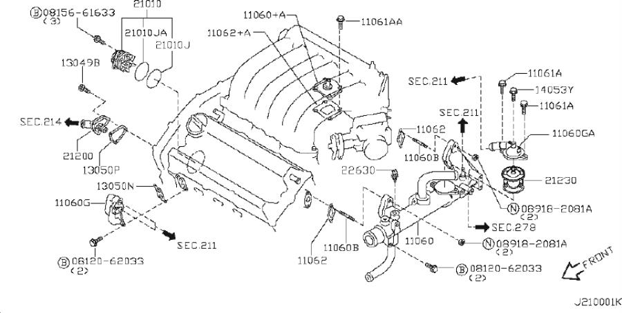 INFINITI I30 Engine Coolant Temperature Sensor. CUPE, LUBRICATING